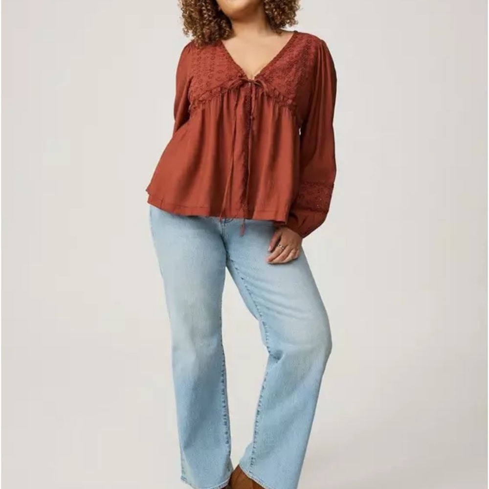 Torrid Rust Tunic Top